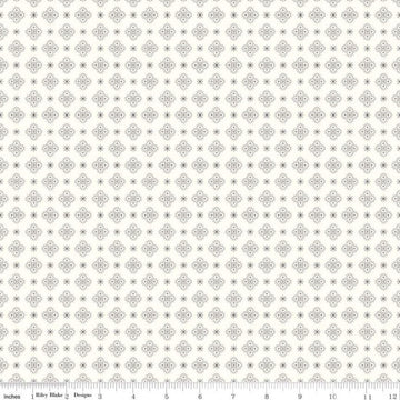DEAL Calico Starshine C12859 Milk Can on Cloud - Riley Blake Designs - Lori Holt - Medallions Asterisks White - Quilting Cotton Fabric
