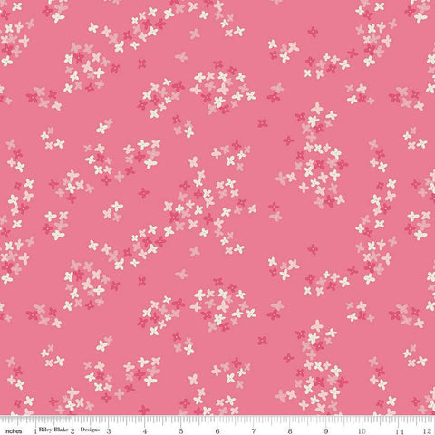 South Hill Flower Bed C12664 Sugar Pink - Riley Blake Designs - Floral Flowers - Quilting Cotton Fabric