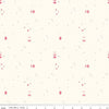 Fat Quarter End of Bolt - SALE South Hill Confetti Sky C12666 Cream - Riley Blake Designs - Semi-Circles Stars Dots - Quilting Cotton Fabric