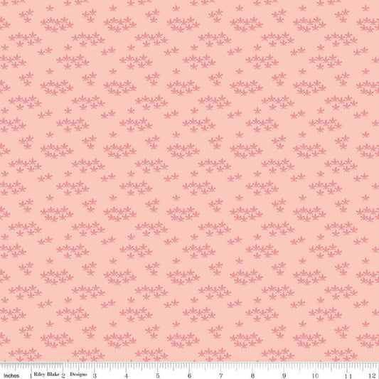 16" End of Bolt - CLEARANCE Ciao Bella Blossoms C12775 Blush - Riley Blake  - Floral Flowers - Quilting Cotton