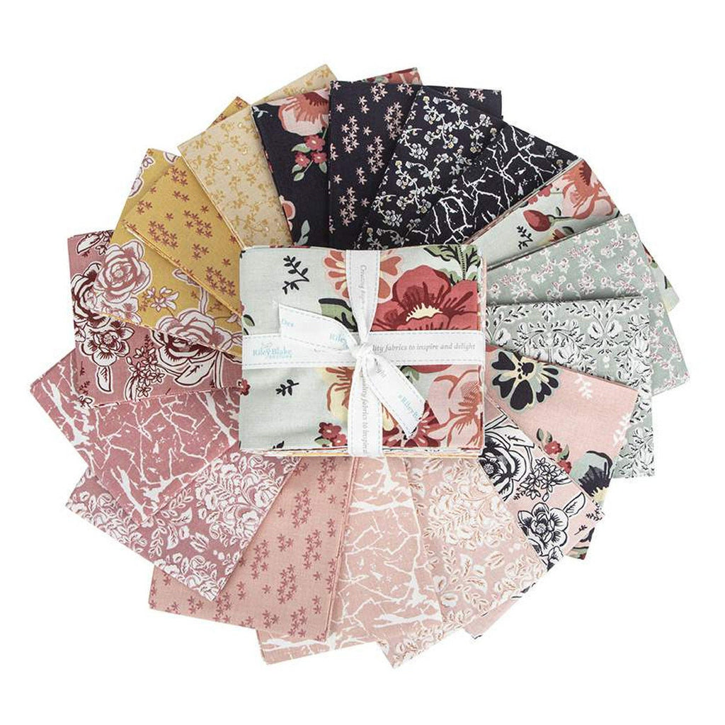 SALE Ciao Bella Fat Quarter Bundle 18 pieces - Riley Blake Designs - Pre  Cut Precut - Floral Flowers - Quilting Cotton Fabric