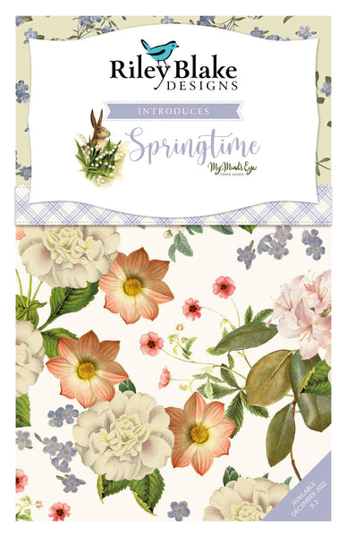 SALE Springtime 2.5 Inch Rolie Polie Jelly Roll 40 pieces - Riley Blake Designs - Precut Pre cut Bundle - Easter - Cotton Fabric