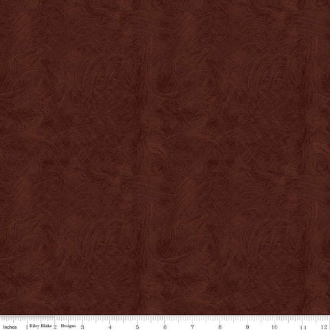 Ride the Range Brush C12744 Chocolate - Riley Blake Designs - Tone-on-Tone Semi-Solid - Quilting Cotton Fabric