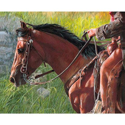 Ride the Range Cowboyin' Panel PD12746 - Riley Blake Designs - DIGITALLY PRINTED Horse Grass Cowboy Western - Quilting Cotton Fabric