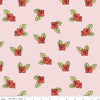 SALE Be Mine Valentine Rose Toss C12786 Blush - Riley Blake Designs - Valentine's Day Floral Flowers Rosebuds - Quilting Cotton Fabric