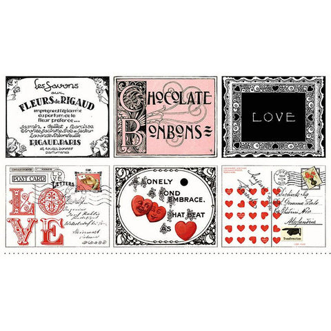 Be Mine Valentine Placemat Panel P12792 - by Riley Blake Designs - Valentine's Day Valentines Valentine  - Quilting Cotton Fabric