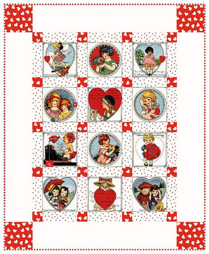 Childhood Sweethearts Quilt PATTERN P120 by J. Wecker Frisch - Riley Blake Designs - INSTRUCTIONS Only - Valentine's Day