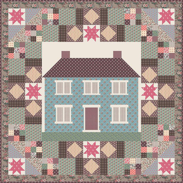 Barton Cottage Quilt Boxed Kit KT-12820 - Riley Blake - Box Pattern Fabric - Jane Austen Sense and Sensibility - Quilting Cotton Fabric