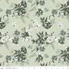 Gingham Fields Main C13350 Pistachio - Riley Blake Designs - Floral Flowers - Quilting Cotton Fabric