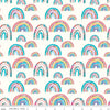 SALE Kindness, Always Rainbows CD13022 Cloud - Riley Blake Designs - DIGITALLY PRINTED Rainbow - Quilting Cotton