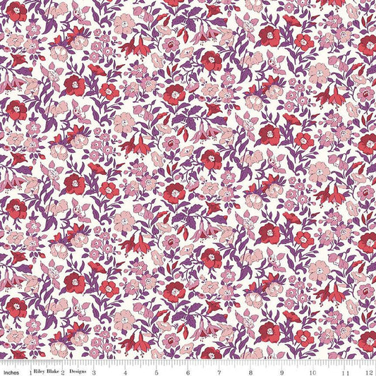 20" End of Bolt - Flower Show Botanical Jewel Mamie Flower A 01666821A - Riley Blake - Floral - Liberty Fabrics - Quilting Cotton Fabric