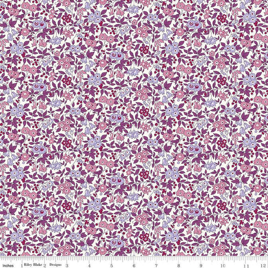 SALE Flower Show Botanical Jewel Forget Me Not Blossom A 01666823A - Riley Blake - Floral Flowers - Liberty Fabrics - Quilting Cotton Fabric