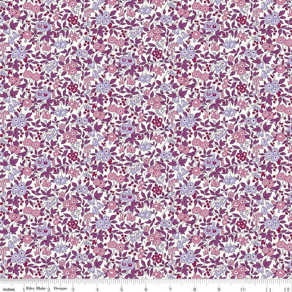 SALE Flower Show Botanical Jewel Forget Me Not Blossom A 01666823A - Riley Blake - Floral Flowers - Liberty Fabrics - Quilting Cotton Fabric