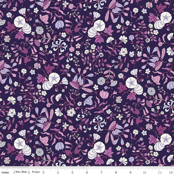 SALE Flower Show Botanical Jewel Wildflower Field A 01666828A - Riley Blake - Floral Flowers - Liberty Fabrics - Quilting Cotton Fabric