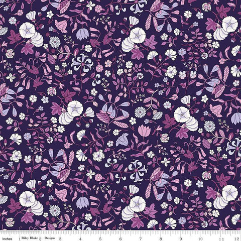 SALE Flower Show Botanical Jewel Wildflower Field A 01666828A - Riley Blake - Floral Flowers - Liberty Fabrics - Quilting Cotton Fabric