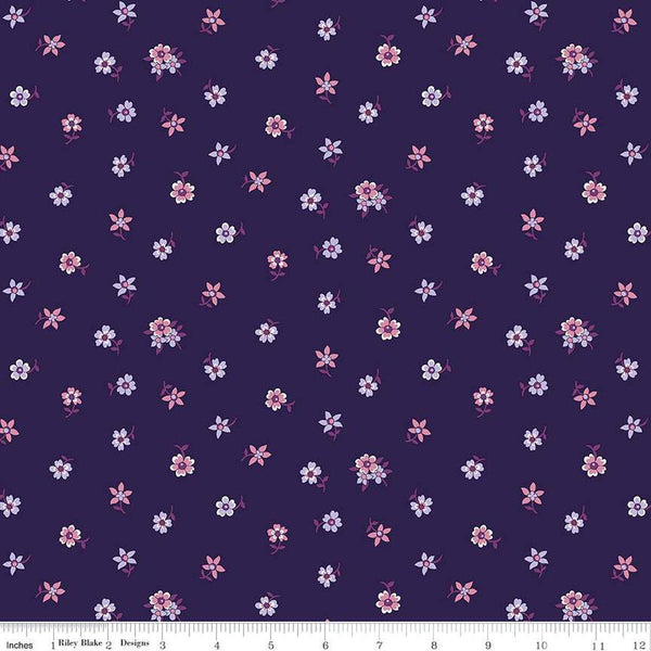 CLEARANCE Flower Show Botanical Jewel Hampton Sprig A 01666829A - Riley Blake Designs - Floral - Liberty Fabrics - Quilting Cotton Fabric