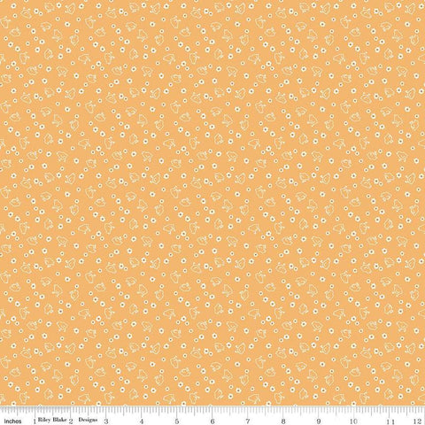 Calico Chicks C12846 Heirloom Daisy - Riley Blake Designs - Lori Holt - Floral Flowers Birds - Quilting Cotton Fabric