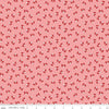 SALE Calico Cherries C12848 Heirloom Coral - Riley Blake Designs - Lori Holt - Cherry Stems - Quilting Cotton Fabric