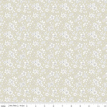 SALE Flower Show Pebble Maddsie Silhouette A 01666833A - Riley Blake Designs - Floral Flowers - Liberty Fabrics - Quilting Cotton Fabric