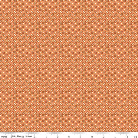 SALE Calico Flowerbed C12853 Yam - Riley Blake Designs - Lori Holt - Floral Flowers Geometric - Quilting Cotton Fabric