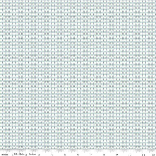 29" End of Bolt - SALE Calico Fence C12855 Heirloom Songbird - Riley Blake - Lori Holt - Geometric Checks Check - Quilting Cotton Fabric
