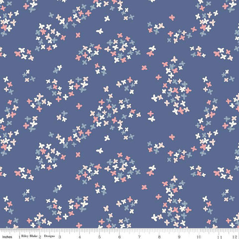 South Hill Flower Bed C12664 Dusk - Riley Blake Designs - Floral Flowers - Quilting Cotton Fabric