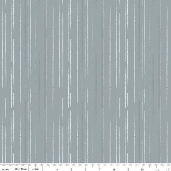 SALE South Hill Stripes C12665 Dove - Riley Blake Designs - Stripe Lines - Quilting Cotton Fabric