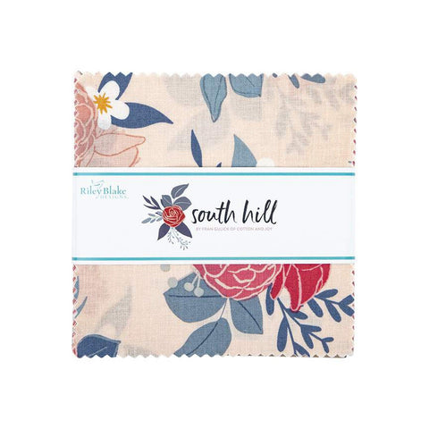 SALE South Hill Charm Pack 5" Stacker Bundle - Riley Blake Designs - 42 piece Precut Pre cut - Quilting Cotton Fabric