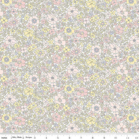 SALE Flower Show Pebble Arley Park A 01666836A - Riley Blake Designs - Floral Flowers - Liberty Fabrics - Quilting Cotton Fabric