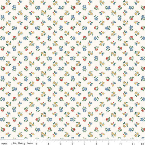 The Collector's Home Curiosity Brights Spring Buds A 01666810A - Riley Blake - Floral - Liberty Fabrics - Quilting Cotton Fabric