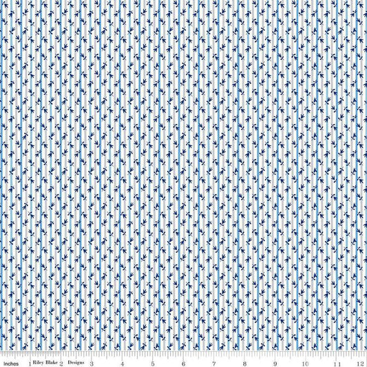 SALE The Collector's Home Curiosity Brights Millefleur Stripe A 01666805A - Riley Blake - Stripes - Liberty Fabrics - Quilting Cotton Fabric