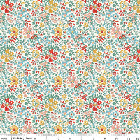 SALE The Collector's Home Curiosity Brights Botanist's Blossom A 01666802A - Riley Blake - Floral - Liberty Fabrics - Quilting Cotton Fabric