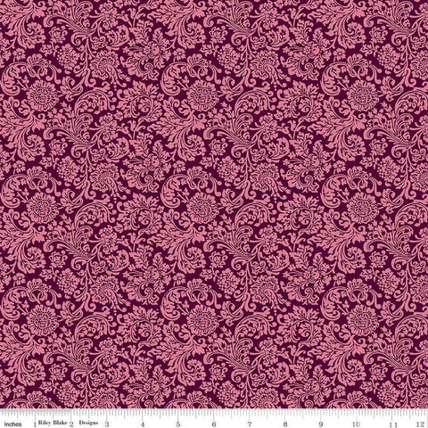 CLEARANCE The Collector's Home Nature's Jewel Rococo Swirl C 01666807C - Riley Blake - Floral - Liberty Fabrics - Quilting Cotton Fabric