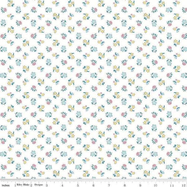 CLEARANCE The Collector's Home Nature's Jewel Spring Buds C 01666810C - Riley Blake Designs - Floral - Liberty - Quilting Cotton Fabric