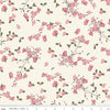 SALE Springtime Blossoms C12813 Pink - Riley Blake Designs - Flowers Leaves Floral Pink Cream Easter - Quilting Cotton Fabric