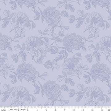 SALE Springtime Tonal C12814 Lilac - Riley Blake Designs - Floral Flowers Tone-on-Tone Easter - Quilting Cotton Fabric