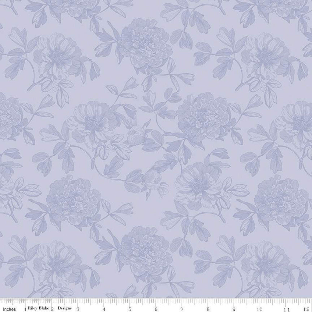 SALE Springtime Tonal C12814 Lilac by Riley Blake Designs - Floral Flowers Tone-on-Tone Easter - Quilting Cotton Fabric
