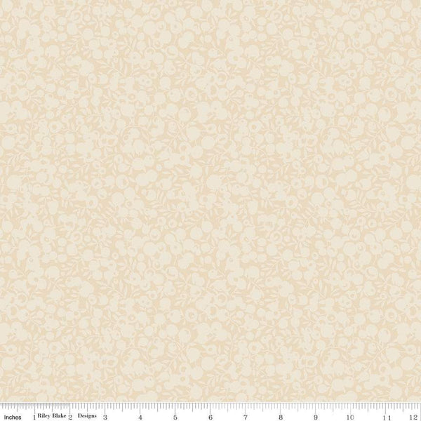 SALE The Wiltshire Shadow Collection 01666506A Putty - Riley Blake - Tonal Leaf Leaves Berries  - Liberty Fabrics - Quilting Cotton Fabric