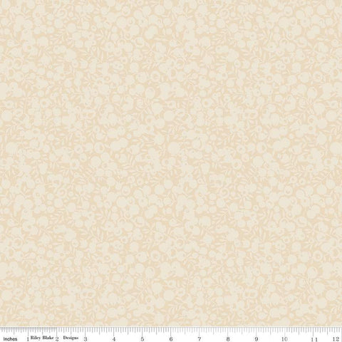 SALE The Wiltshire Shadow Collection 01666506A Putty - Riley Blake - Tonal Leaf Leaves Berries  - Liberty Fabrics - Quilting Cotton Fabric