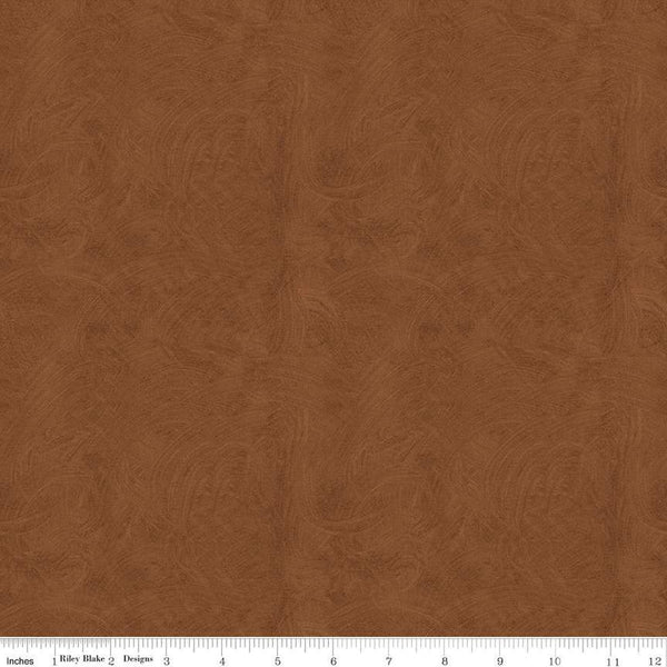 Ride the Range Brush C12744 Brown - Riley Blake Designs - Tone-on-Tone Semi-Solid - Quilting Cotton Fabric