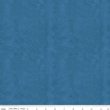 SALE Ride the Range Brush C12744 Denim - Riley Blake Designs - Tone-on-Tone Semi-Solid - Quilting Cotton Fabric