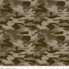 26" End of Bolt - DEAL Big Game Camo C12972 Brown - Riley Blake Designs - Camouflage - Quilting Cotton Fabric