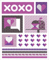 SUPER DEAL! Love Letters Quilt PaTTERN P179  - Corrine Sovey - Riley Blake - INSTRUCTIONS Only 2 Variations Curved or Non-Curved Piecing