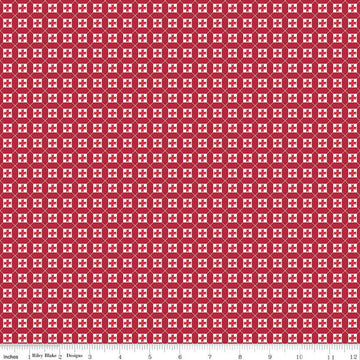 SALE Cheerfully Red Stars C13313 Redwood - Riley Blake Designs - Geometric - Quilting Cotton Fabric