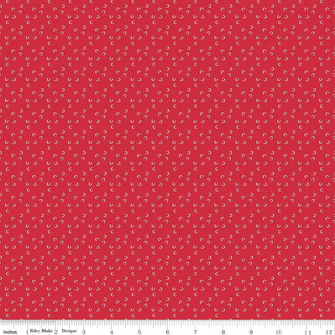 CLEARANCE Cheerfully Red C for Cheerful C13315 Red - Riley Blake Designs - Letter "C" - Quilting Cotton Fabric