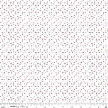 SALE Cheerfully Red C for Cheerful C13315 White - Riley Blake Designs - Letter "C" - Quilting Cotton Fabric