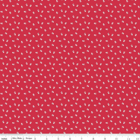 Cheerfully Red Flowers C13316 Red - Riley Blake Designs - Flower Floral - Quilting Cotton Fabric