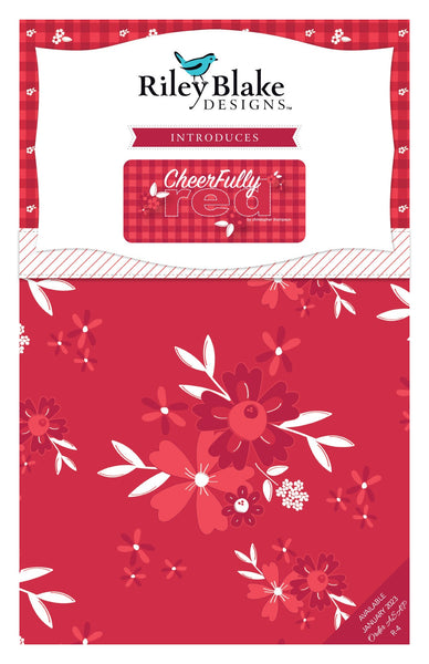 Cheerfully Red 2.5 Inch Rolie Polie Jelly Roll 40 pieces - Riley Blake Designs - Precut Pre cut Bundle - Cotton Fabric