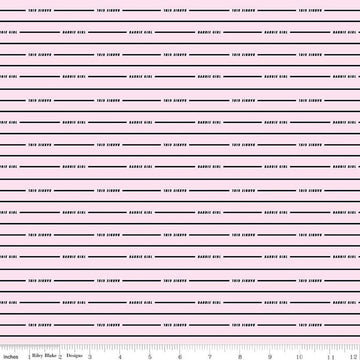 SALE Barbie Girl Stripe C12994 Blush - Official Licensed Product - Doll Stripes Striped  - Quilting Cotton Fabric