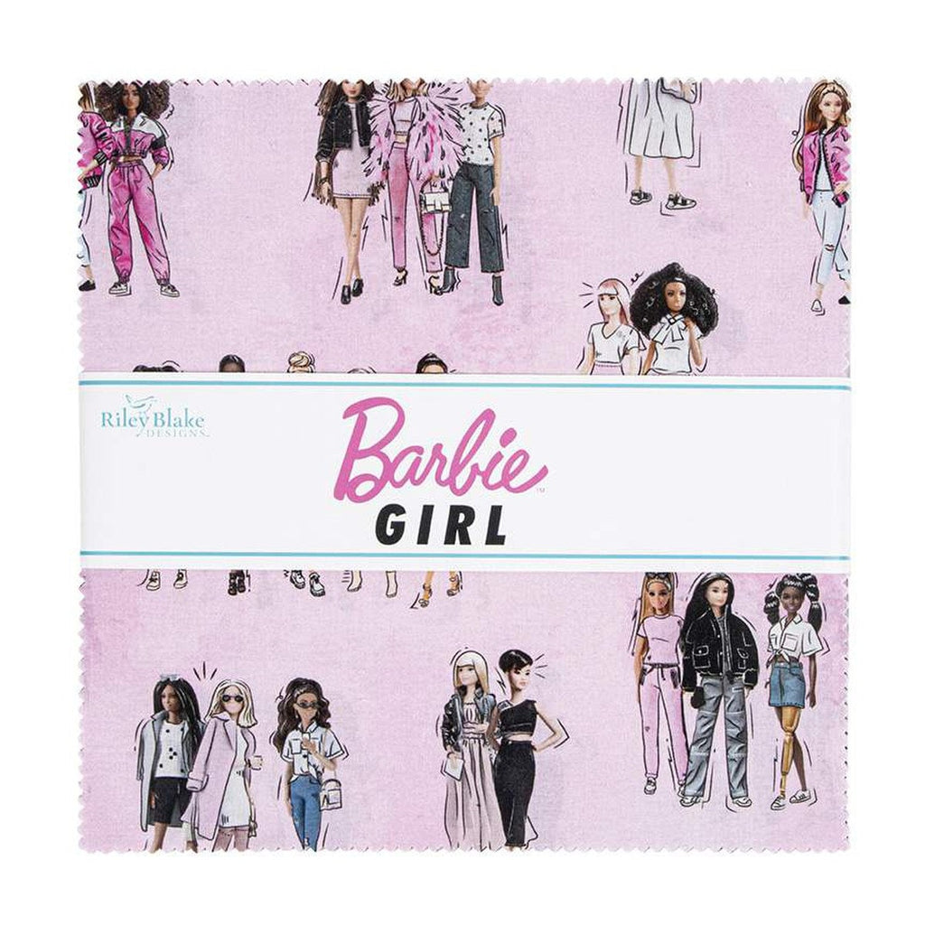 Barbie Girl Layer Cake 10 Stacker Bundle - Riley Blake Designs